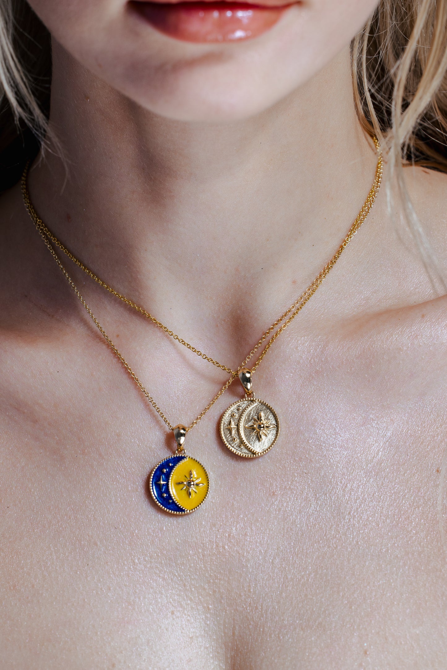 Lunar Sol Enamel Pendant