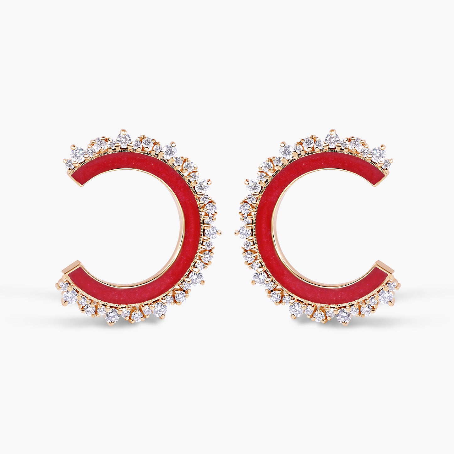 Cherry Red Earrings