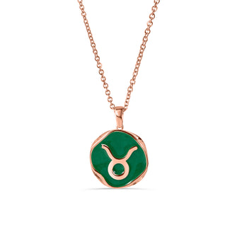 Taurus Enamel Pendant