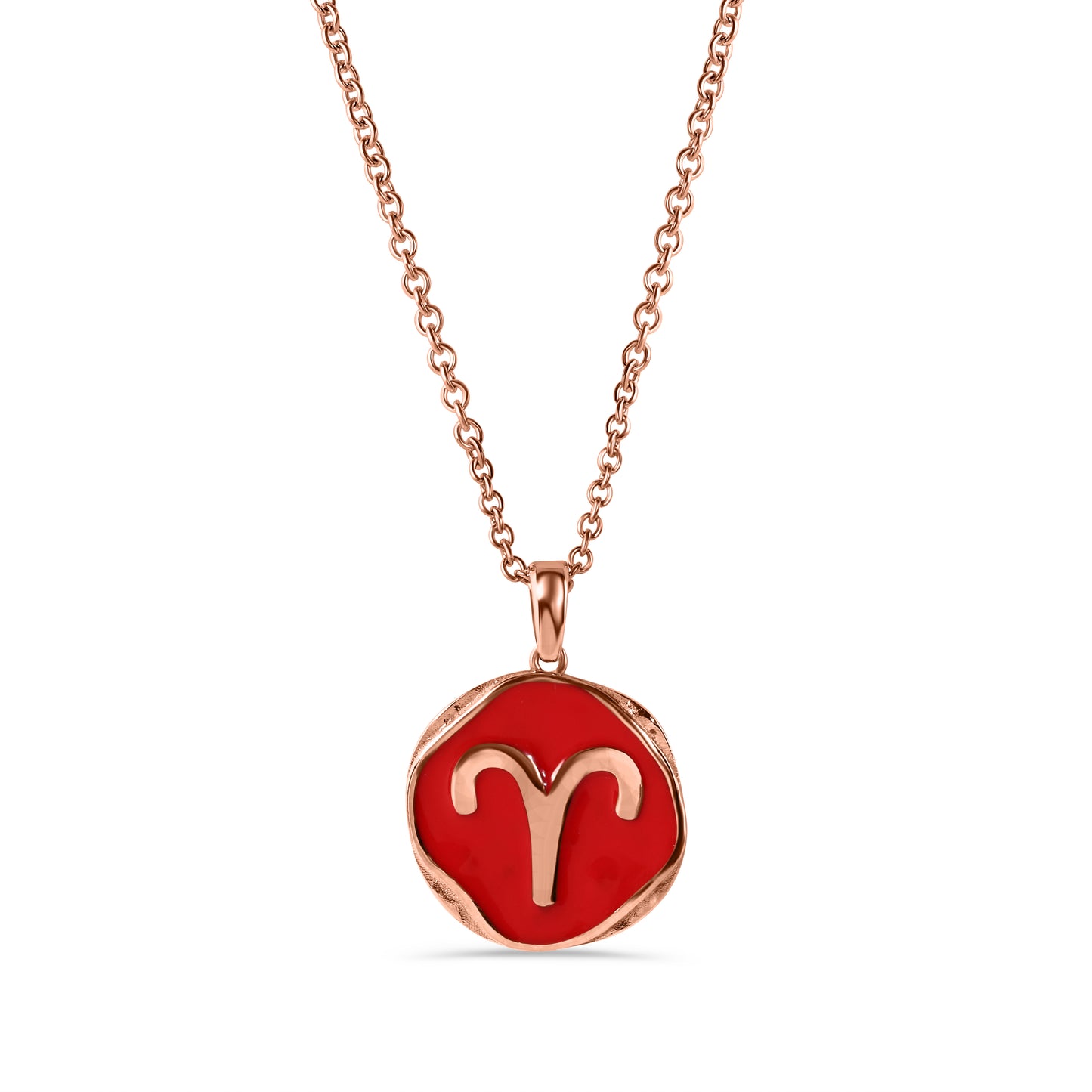 Aries Enamel Pendant