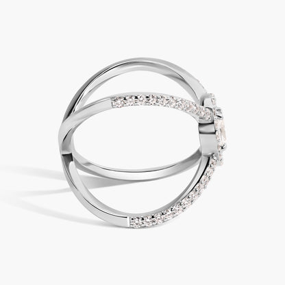 Cosmic Oval Diamond Ring