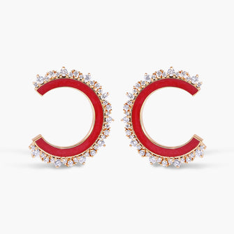 Cherry Red Earrings