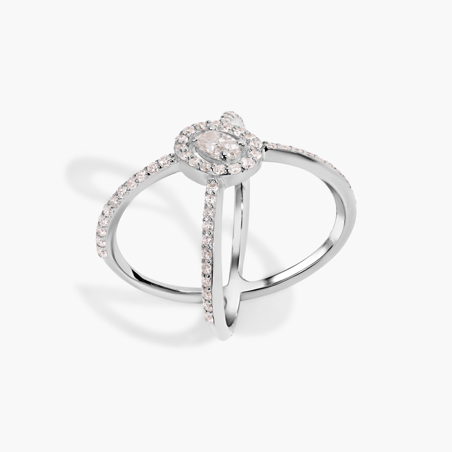 Cosmic Oval Diamond Ring