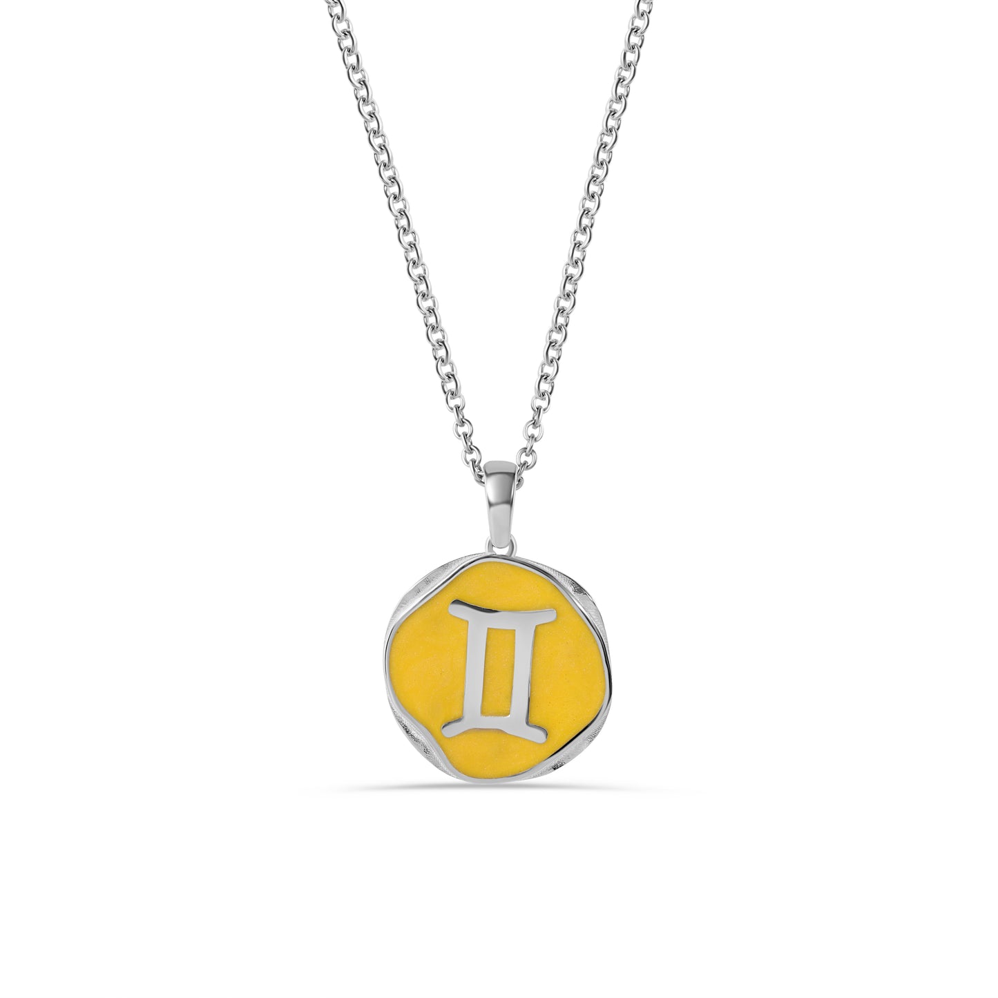 Gemini Enamel Pendant