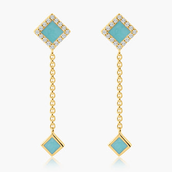 Cyan Earrings