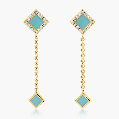 Cyan Earrings