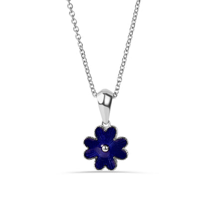 Dark Blue Blossom Pendant