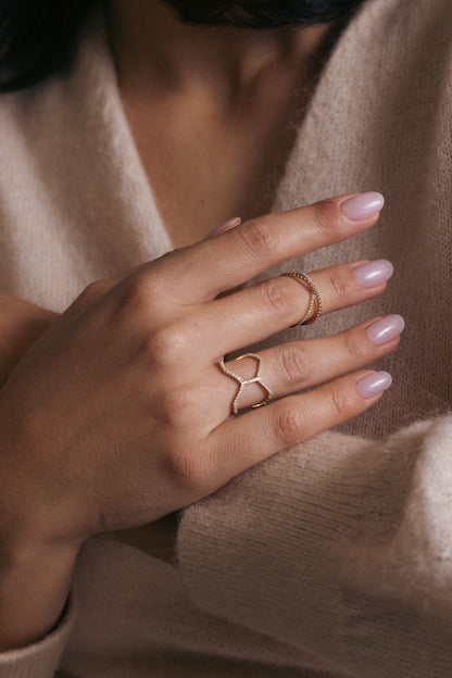 Gold Comet Ring