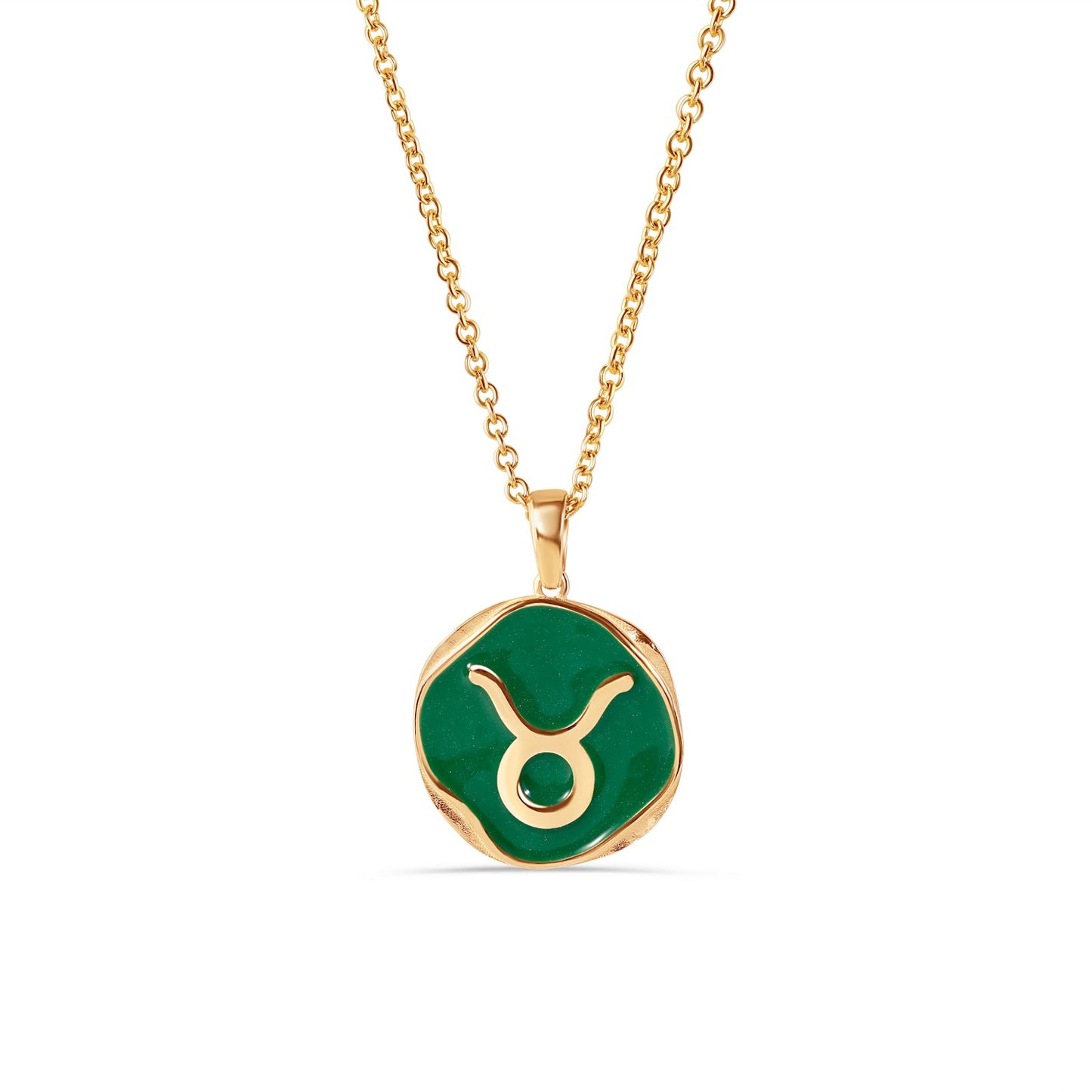 Taurus Enamel Pendant