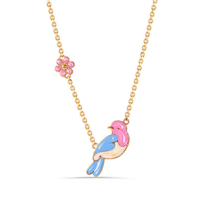 Flower Dove Necklace